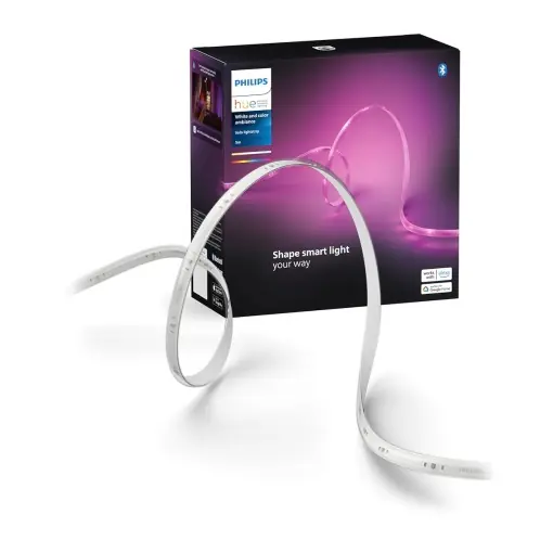 Reducere specială Banda LED Smart Philips Hue Indoor 5m, Culoare RGBWW, Controlata prin Aplicatie