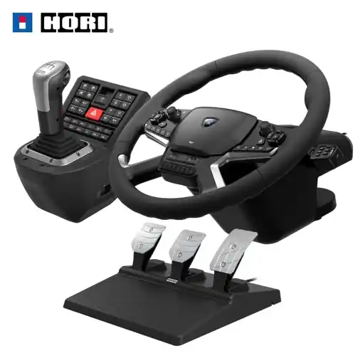 Sistem de Control pentru Camion HORI Force Feedback pentru PC, 40 cm, 1800 grade rotatie Ultima șansă