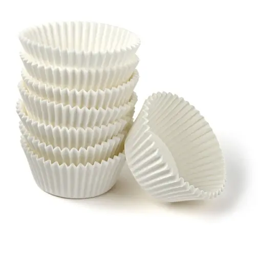 Retur gratuit Forma de copt pentru muffins Zenker, 100 bucati, hitzebestand 220C, alba
