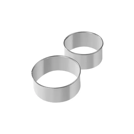 Chilipir Set 2 forme pentru fursecuri Fackelmann, metal, multicolor, 8 si 9 cm
