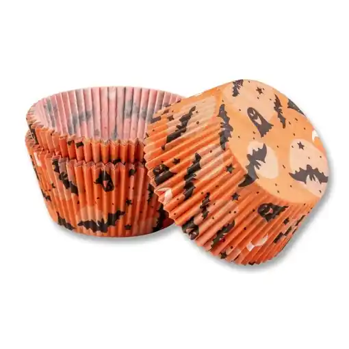 Forma de copt pentru muffins Zenker Halloween, 50 bucati, colorate, FSC Plată sigură