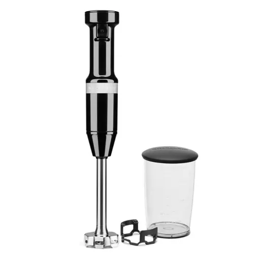 Mixer vertical KitchenAid Classic 5KHBV53EOB, 4 cutite din otel inoxidabil, negru Plată securizată