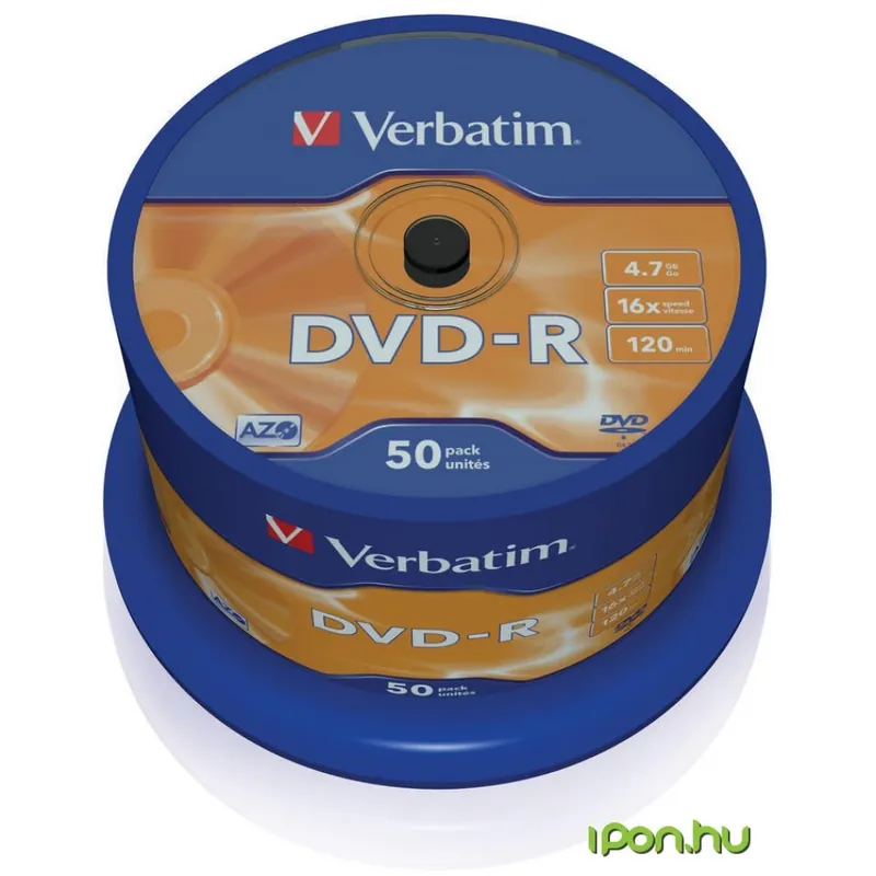 VERBATIM DVD-R 16x 50buc cu cilindru Retur ușor