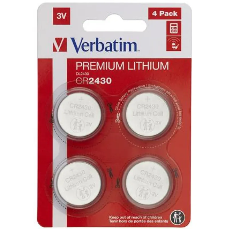 VERBATIM CR2430 Lithium baterie buton (CR) 4buc Preț redus