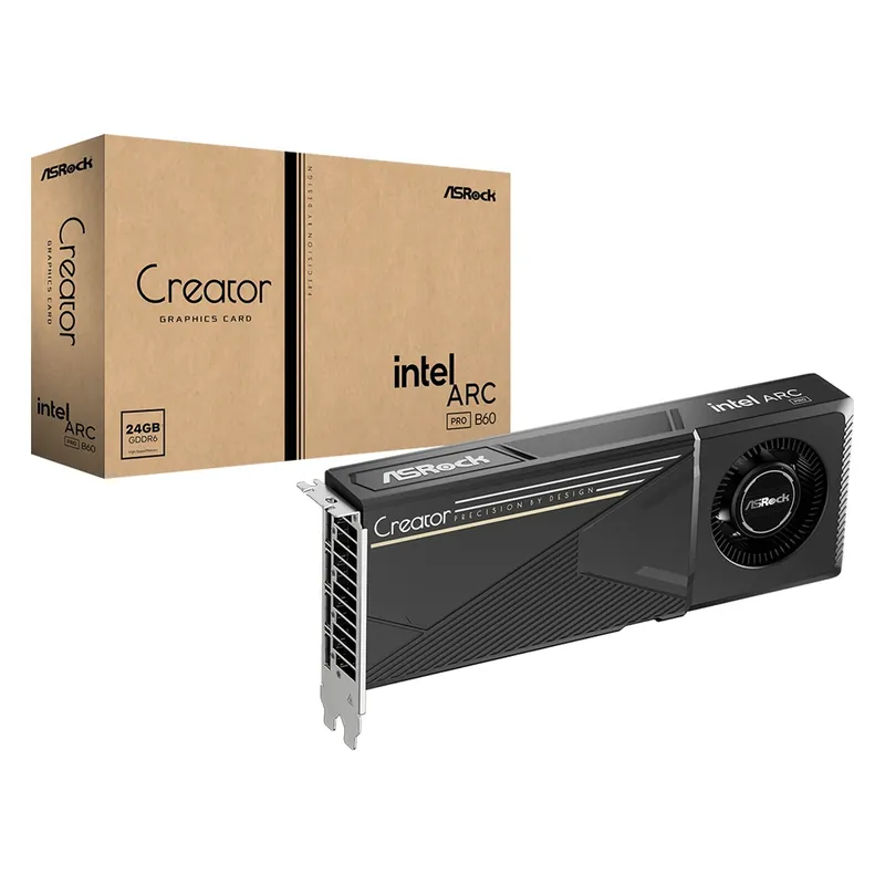 ASROCK Intel Arc Pro B60 24GB GDDR6 Creator PCIE Cel mai vândut