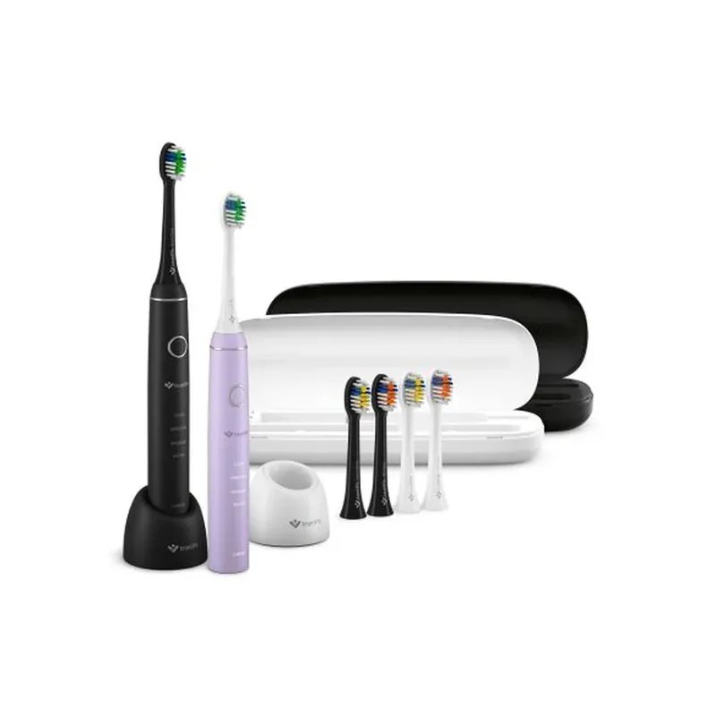 Transport gratuit TRUELIFE SonicBrush Compact Duo electric periuţă de dinţi negru-violet
