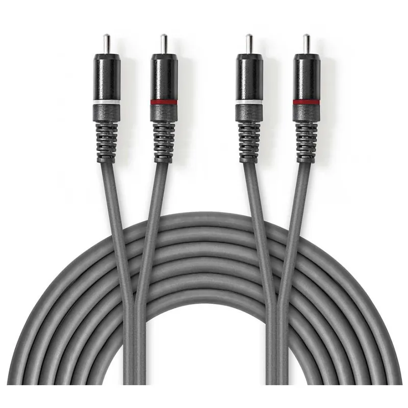 Ultima șansă NEDIS RCA Conector Gri 5m COTH24200GY50