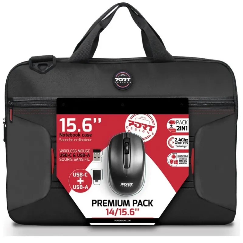 Ofertă limitată PORT DESIGNS Premium Pack 15.6" negru