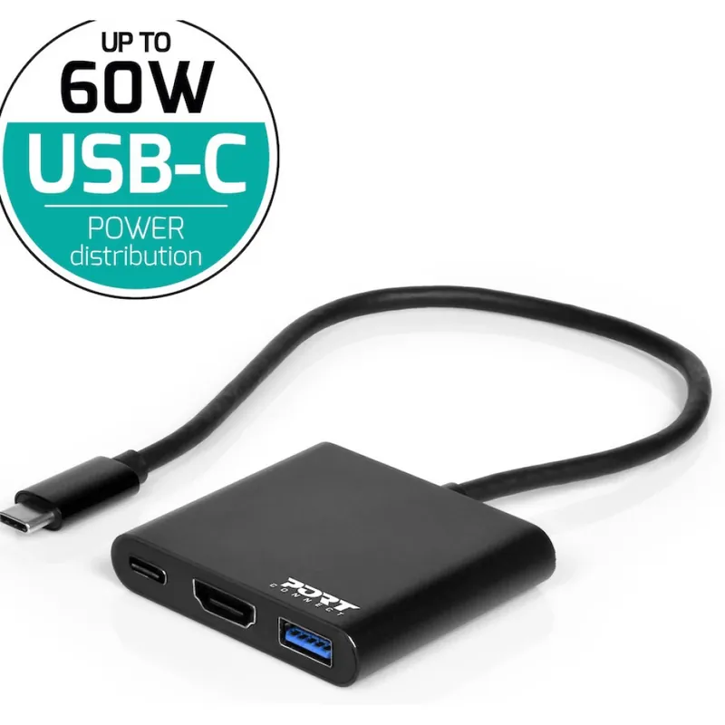 Reducere extra PORT DESIGNS USB C Mini Docking Station with HDMI
