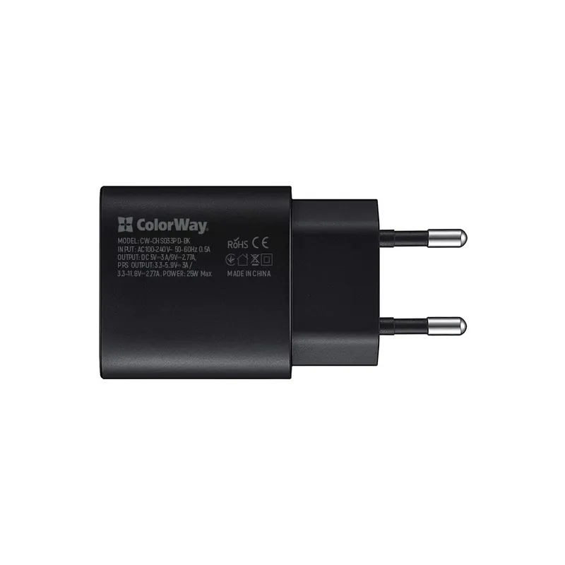 COLORWAY AC Charger Power Delivery Port PPS USB Type-C (25W) negru Ofertă