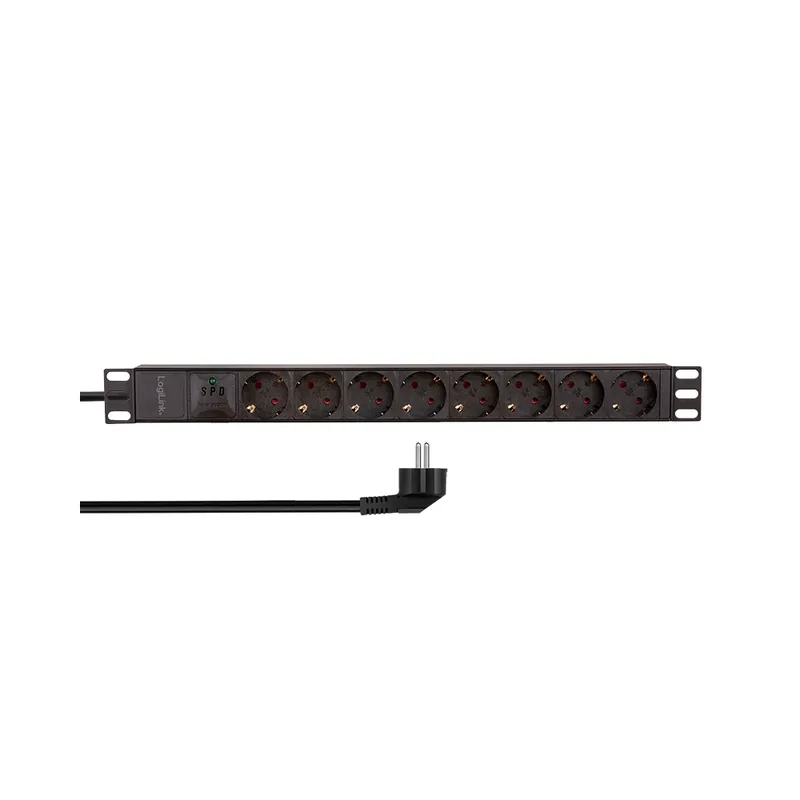 Reducere LOGILINK PDU8C04 Splitter 8 priză 2m negru protejat