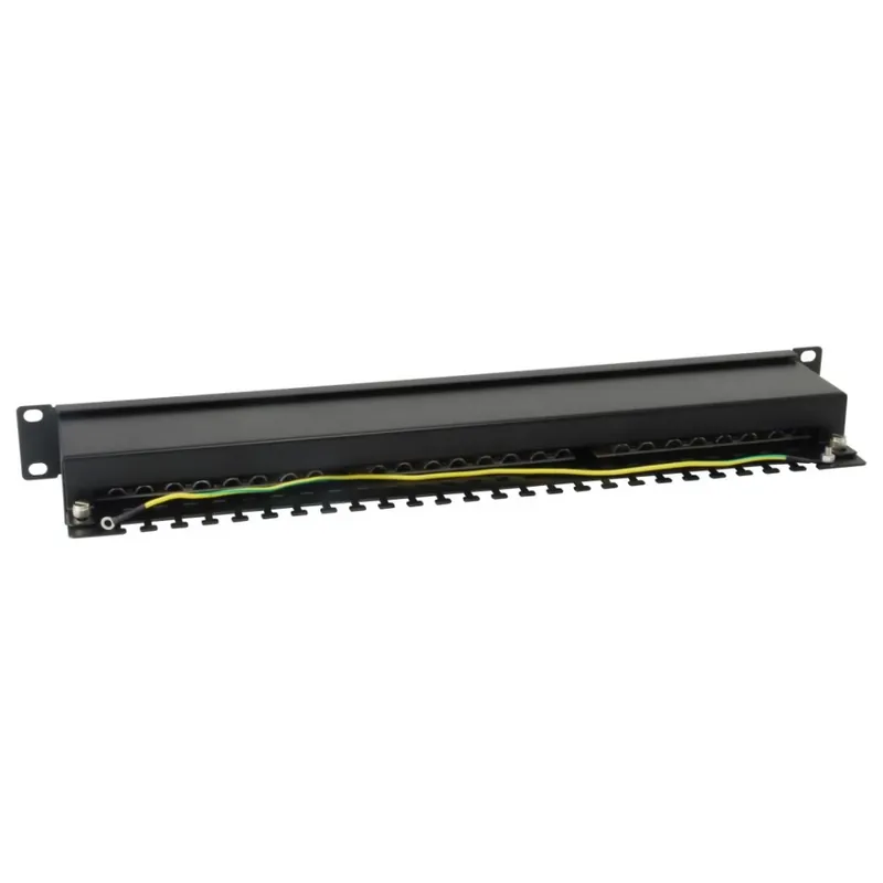 EQUIP 24-Port Cat.6 Shielded Patch Panel Black 326425 Reducere de preț