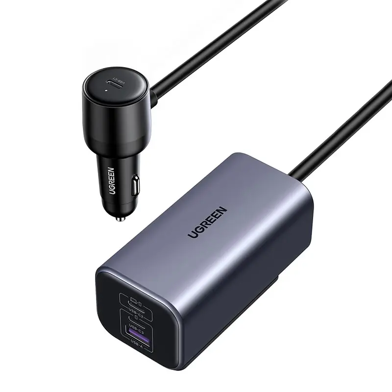 Ofertă exclusivă UGREEN EC706 Mașină încărcător 3x USB-C 1xUSB-A 150W negru