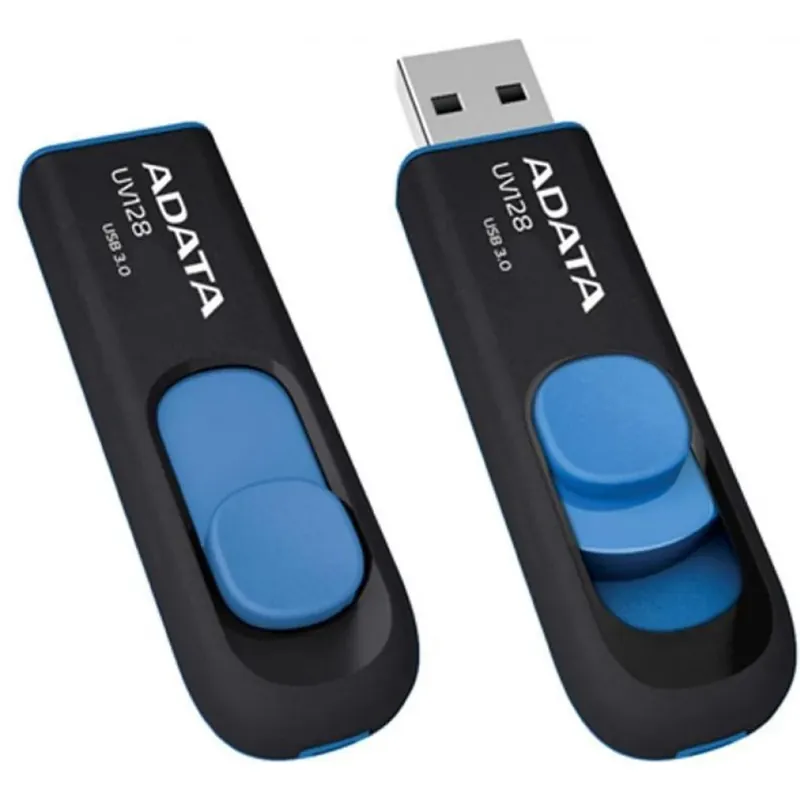 ADATA UV128 32GB USB 3.0 Negru-Albastru Plată sigură