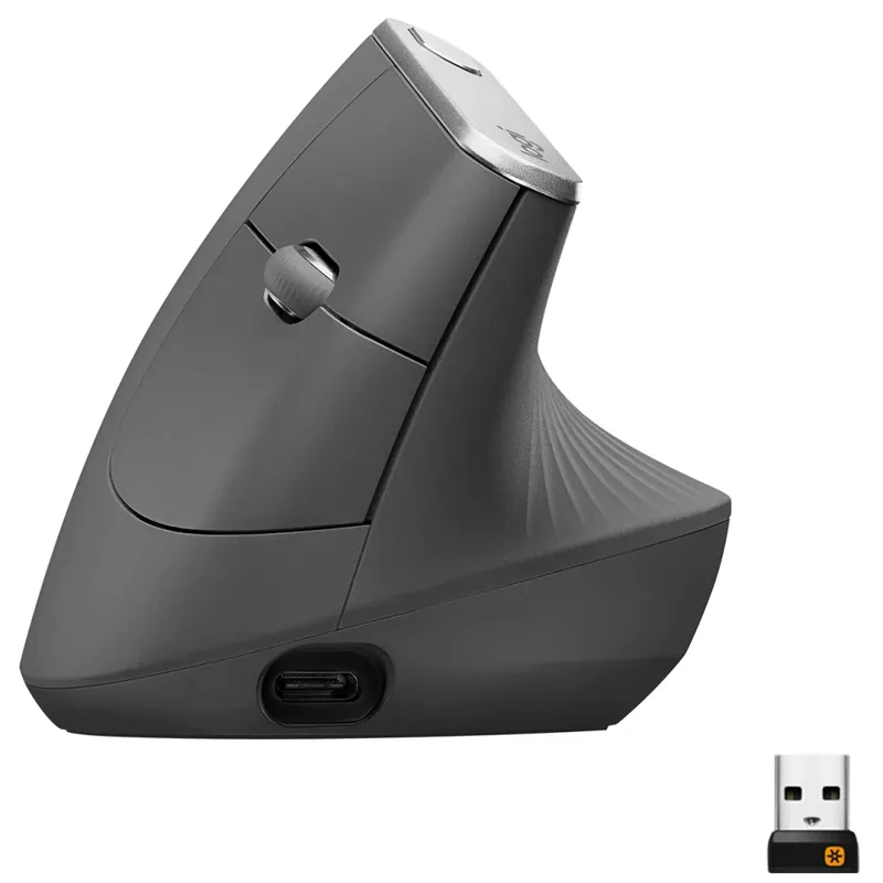 Ofertă specială LOGITECH MX Vertical ergonomice cablu fără mouse Negru