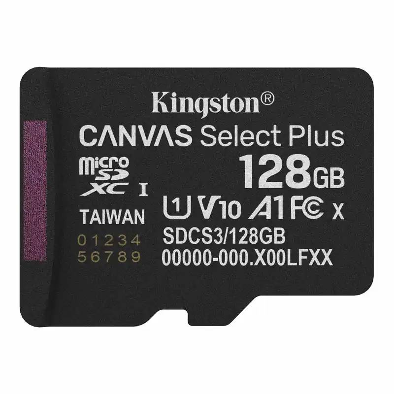 KINGSTON Canvas Select Plus 128GB MicroSDXC 30 MB/s SDCS3/128GBSP Plată securizată