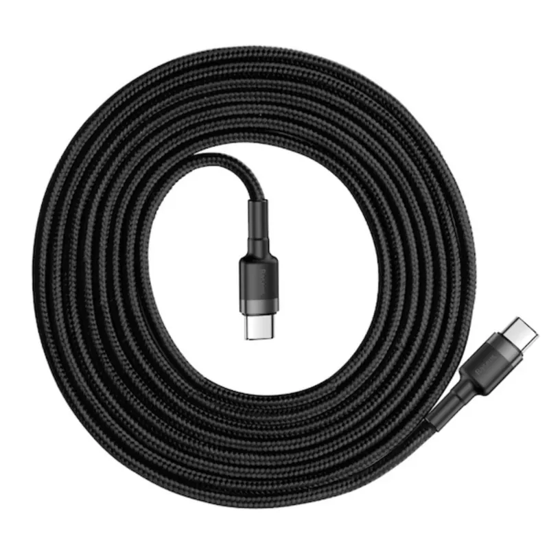BASEUS USB 2.0 Type C USB 2.0 + USB 2.0 Type C Încărcător/cablu date Gri-Negru 2m CATKLF-HG1 Chilipir