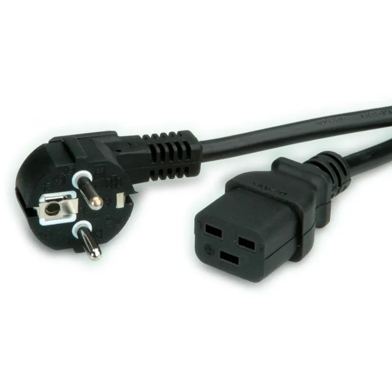 VALUELINE 230V IEC Cablu de alimentare Negru 2m 19.99.1552 Cel mai vândut