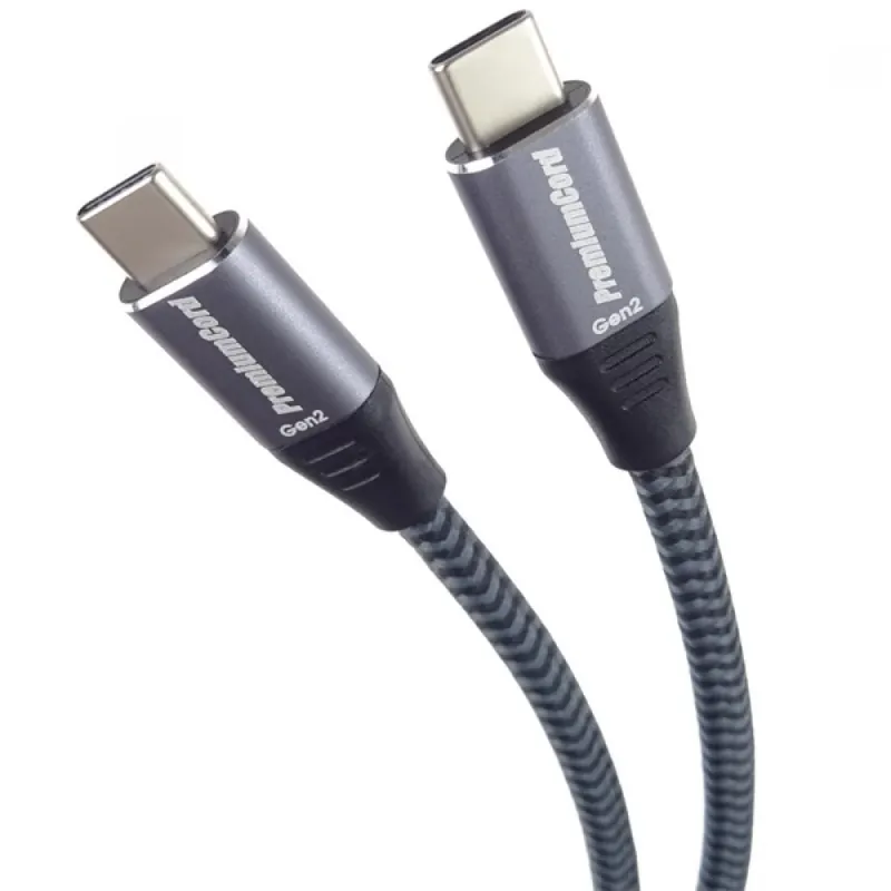 PREMIUMCORD USB 3.2 Type C Conector Negru-Gri 1m KU31CR1 Cumpărături sigure
