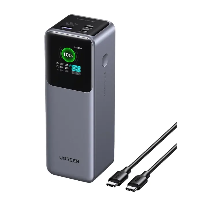 UGREEN Nexode Powerbank 25000mAh 200W gri Retur ușor
