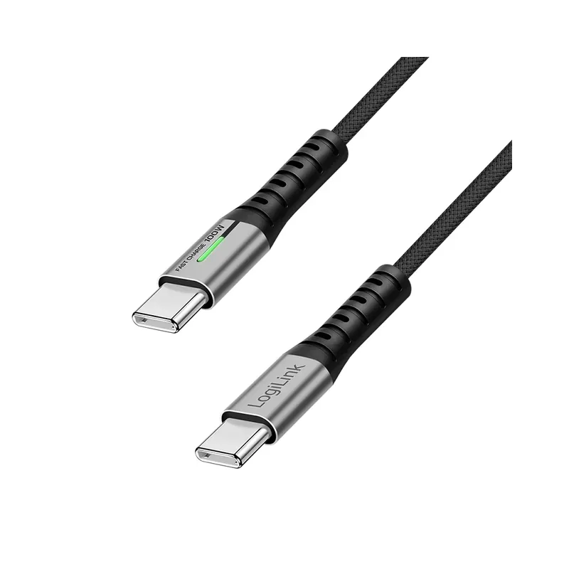 LOGILINK USB 2.0 Type C Conector Negru 1.5m CU0423 Retur gratuit