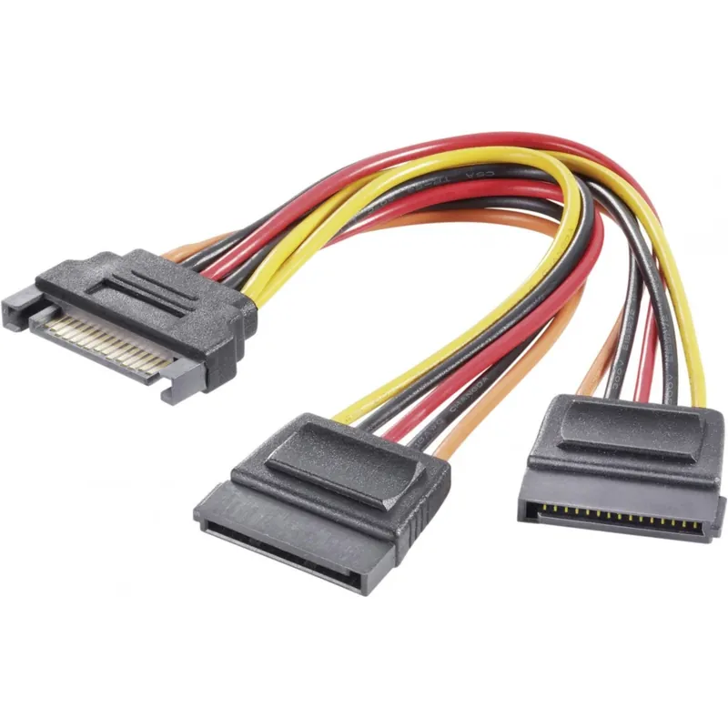 Nu rata N-BASE SATA PSU Cablu de alimentare Negru 10cm 750731