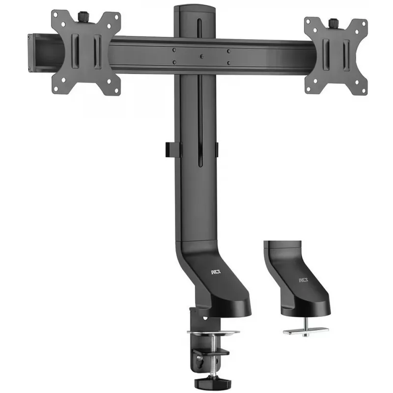 ACT CONNECTIVITY AC8322 Dual Monitor Arm Office Quick Height Adjustment 10-27" negru Reducere de preț