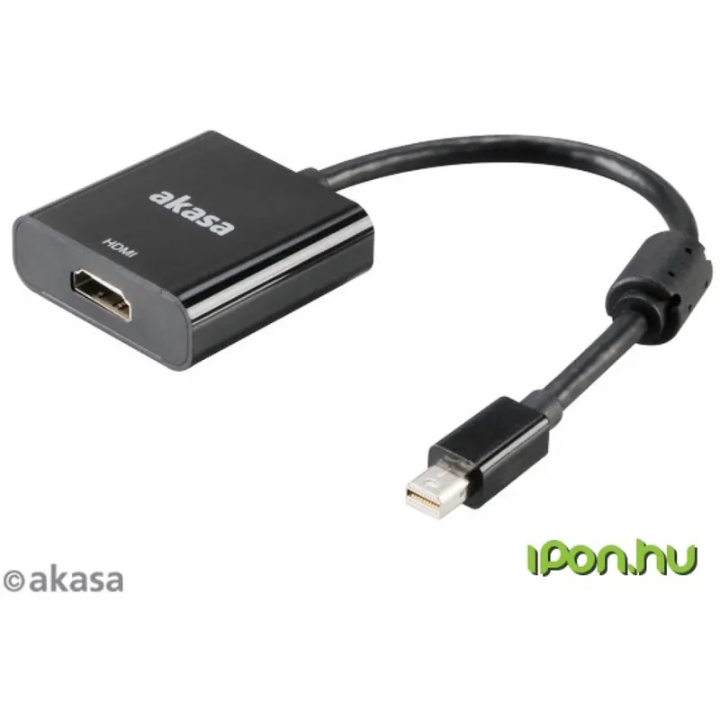 AKASA Mini DisplayPort HDMI Convertor Negru 20cm AK-CBDP09-20BK Nu rata