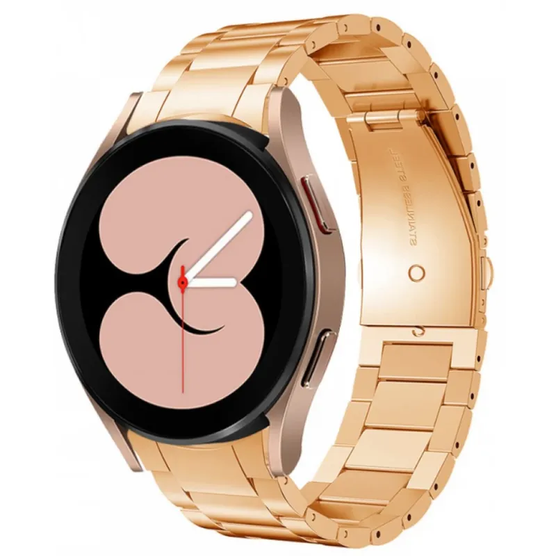 CELLECT Samsung Watch 4/5 magnetic metal curea de ceas 20mm trandafir aur Plată securizată
