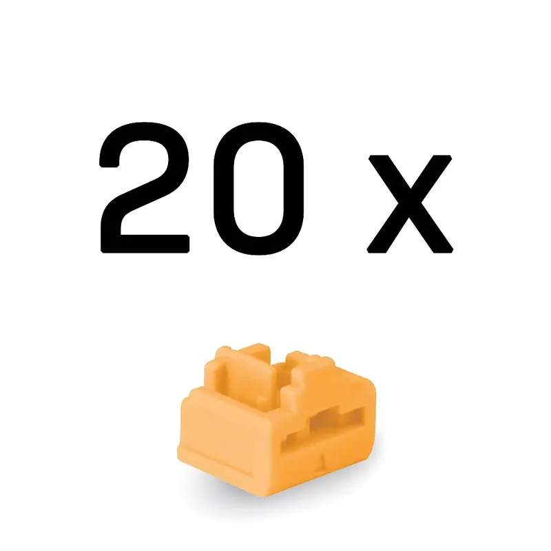 LINDY 47898 RJ45 Port Blocker cheie fără 10 buc mufă portocaliu Lichidare de stoc