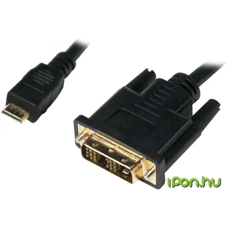 LOGILINK Mini HDMI DVI-D Convertor Negru 1m CHM002 Nu rata