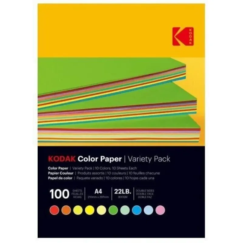 KODAK KO-9891300 color hârtie nyomtatáshoz 80g A4 (100 arc) Disponibil imediat