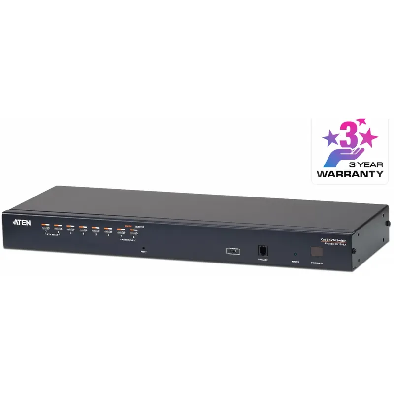 ATEN 8-Port Multi-Interface (DisplayPort HDMI DVI VGA) Cat 5 KVM Switch KH1508A Ultima șansă