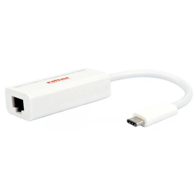 ROLINE 12.02.1109 USB 3.1 Type C UTP Convertor 10cm 1Gbps alb Doar azi