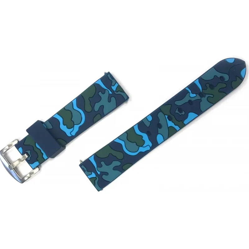 CELLECT Samsung Gear S3 silicon curea de ceas 46mm camuflaj albastru Ofertă