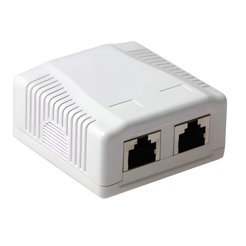 Expediere rapidă ACT CONNECTIVITY Felszíni cutie de montaj nuanțat 2 portos CAT6A FA7004