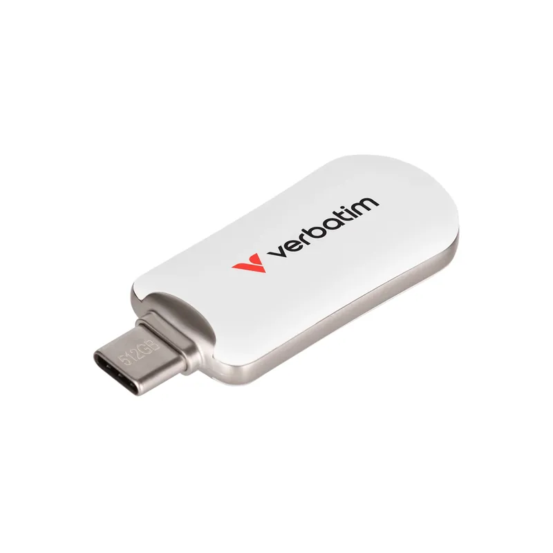 VERBATIM Plectra 512GB USB 3.2 Gen 1 Type C Alb Ofertă de sezon