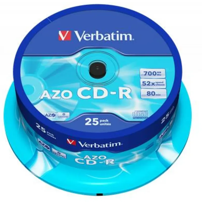 VERBATIM CD-R 52x AZO 25buc cu cilindru Reduceri