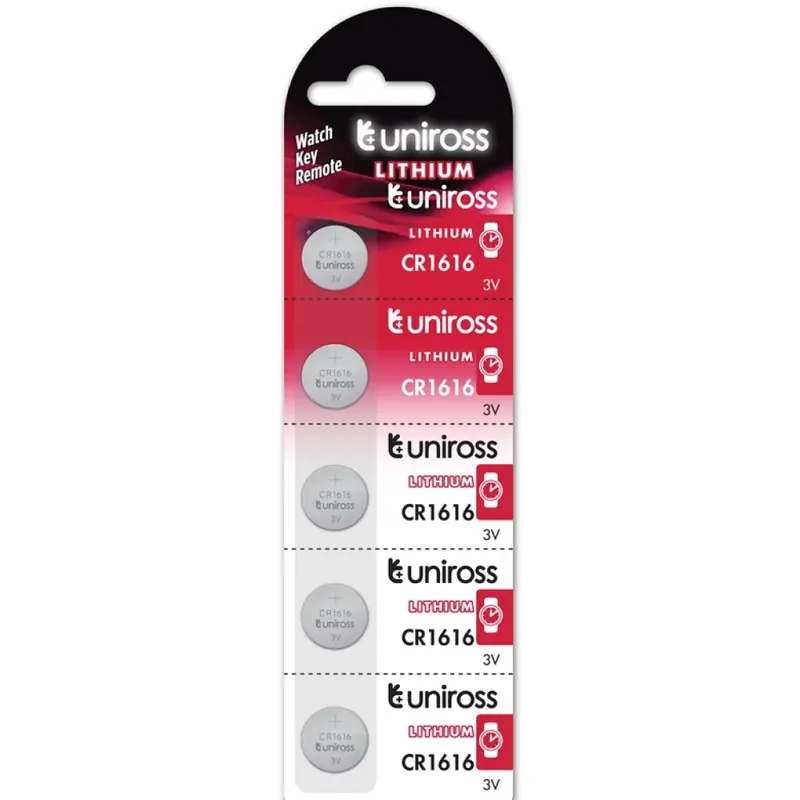 UNIROSS CR1616 3V lithium baterie buton (CR) 5buc Ofertă de sezon