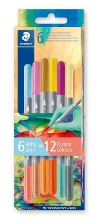 STAEDTLER 3280 Multiverzum 2 Rostirón set 1/3 mm cu dublu capăt 12 culoare Livrare expres