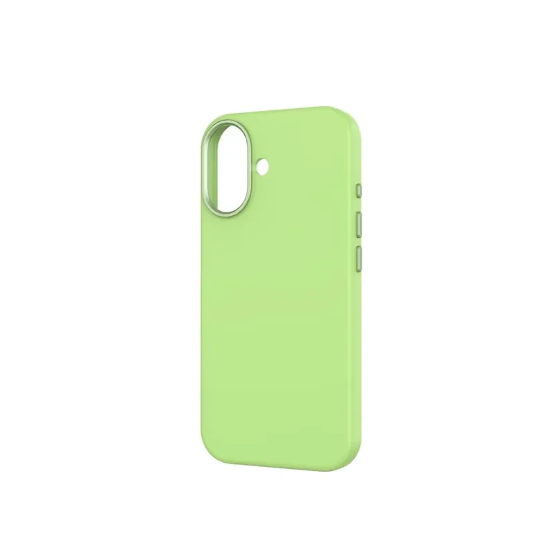 Cumpără online CELLECT magnetic moale silicon toc iPhone 17 verde neon