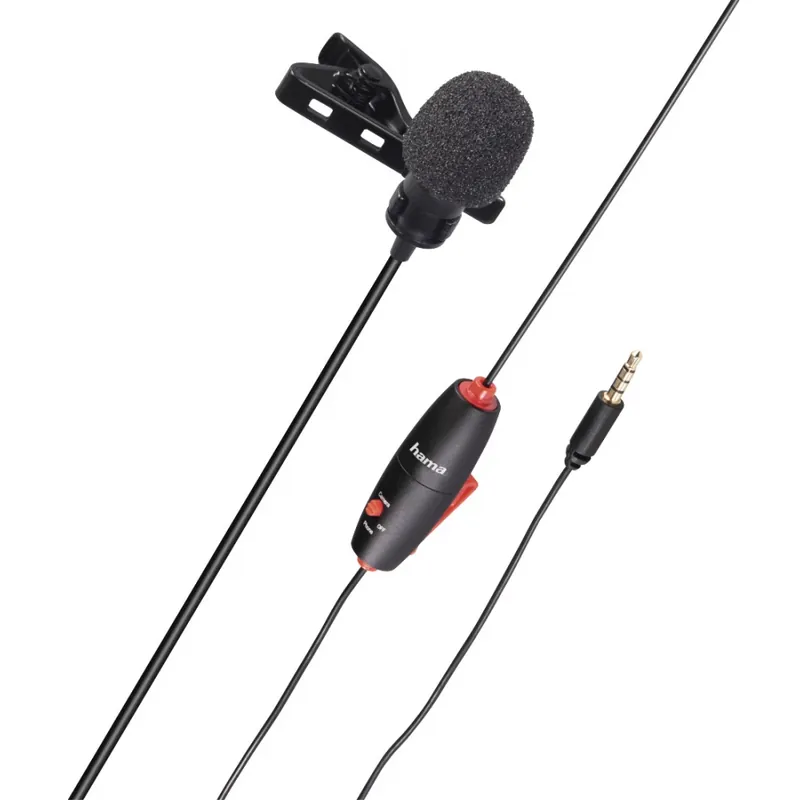 HAMA 4634 Smart Lavalier mikrofon negru Lichidare de stoc
