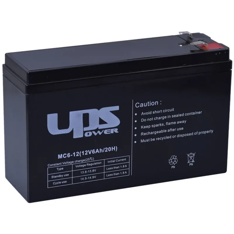UPS POWER MC6-12 Cu gel plumb acid fără întreținere acumulator Reducere specială