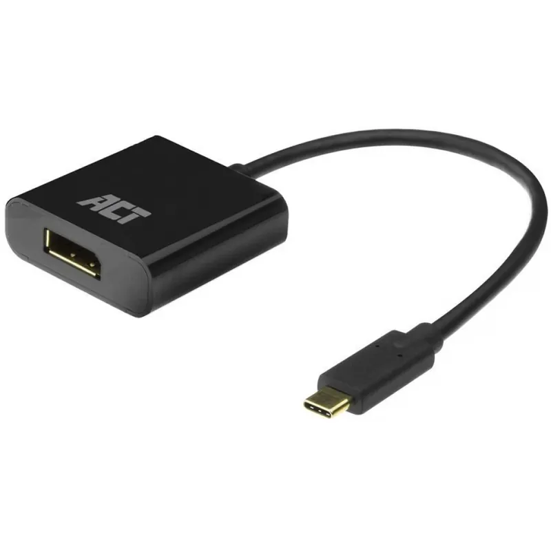 ACT CONNECTIVITY USB 3.0 Type C DisplayPort 1.2/1.2a Convertor Negru 15cm AC7320 Preț redus
