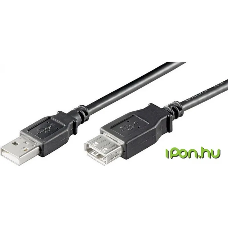 USB prelungitor Negru 60cm 68625 Discount