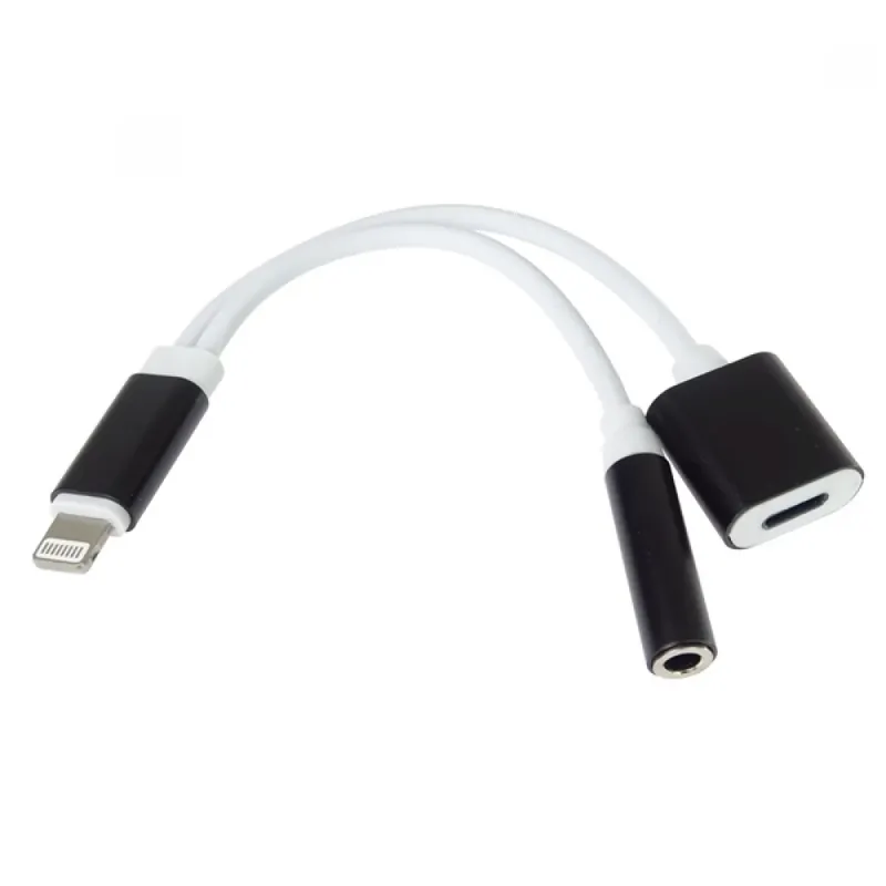 Cel mai bun preț PREMIUMCORD Lightning USB 2.0 Type C + Jack Convertor Alb 10cm KIPOD54