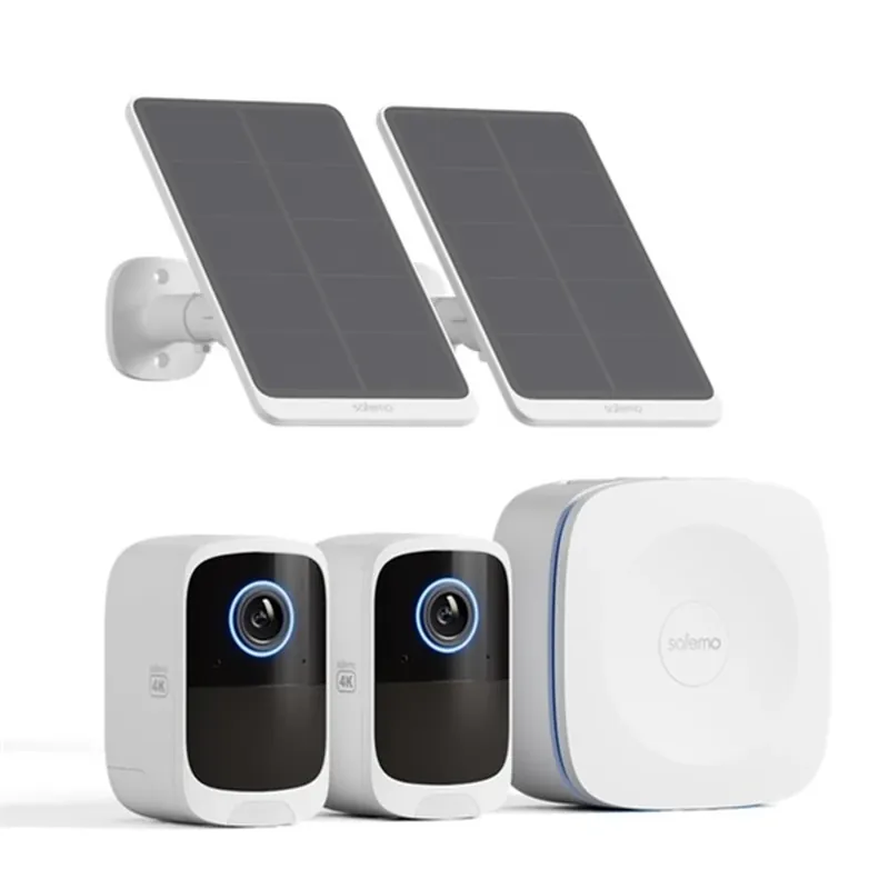 Preț mic SAFEMO IP wifi csempekamera set 4K Ultra HD IP65 6400mAh Solar SK012
