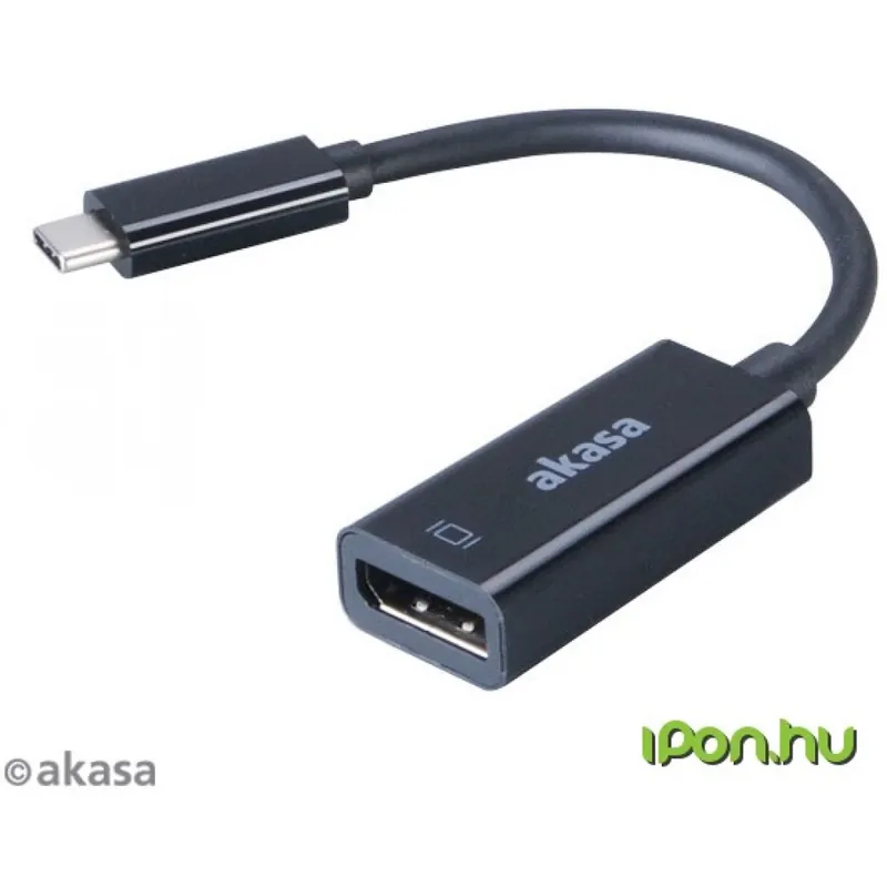AKASA USB 3.1 Type C DisplayPort Convertor Negru 15cm AK-CBCA05-15BK Ieftin