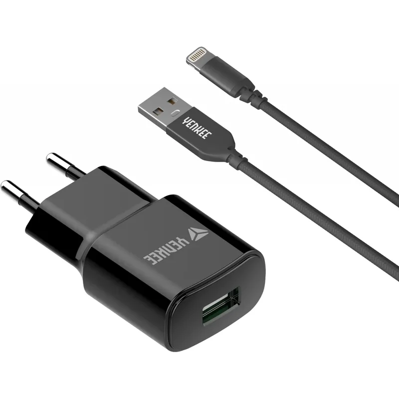 YENKEE YAC 4600 Lightning MFi încărcător 2.4A 12W negru Lichidare de stoc