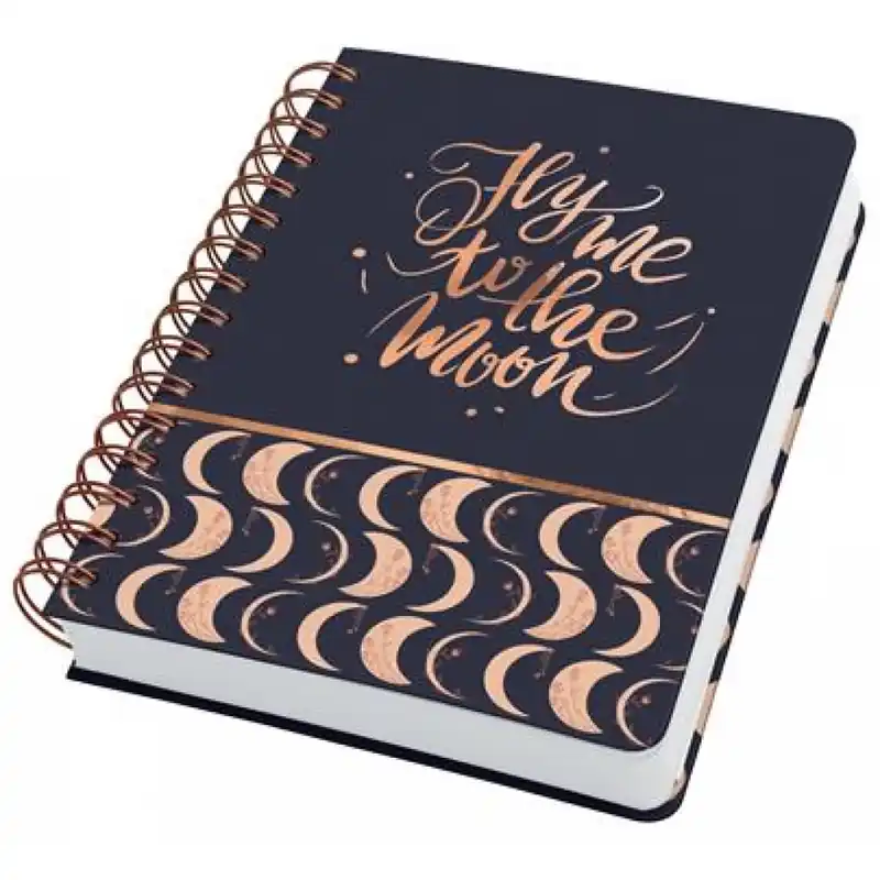 SIGEL Jolie Caiet cu spirale 168x215 mm pontrácsos 120 lap Hardcover Moonlight Melody Discount